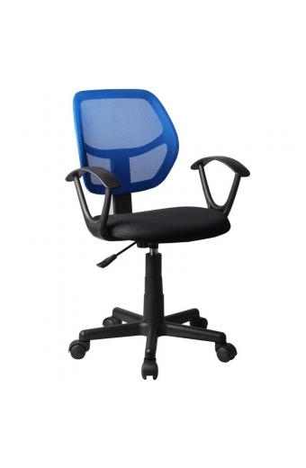 Καρέκλα Γραφείου ΑΥΡΑ Μπλε/Μαύρο Mesh 51x50x79-91cm