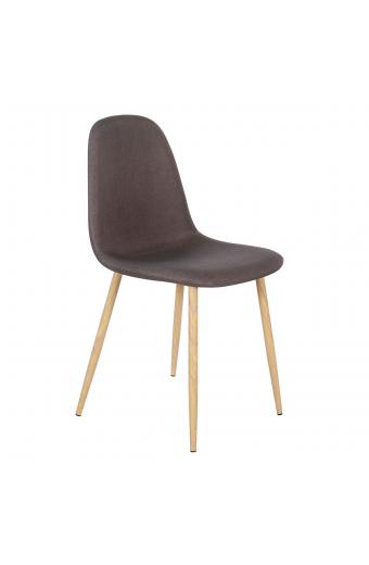 Καρέκλα DAHLIA Καφέ Ύφασμα 50x43x86cm