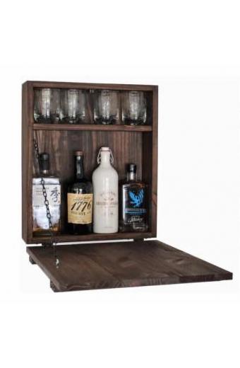 Mini Bar ArteLibre JESSICA Καρυδί Ξύλο 42x15x46cm