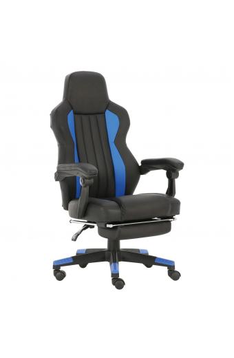 Καρέκλα Γραφείου ArteLibre Gaming ΔΩΡΑ Μπλε PU 64x71x113-121cm