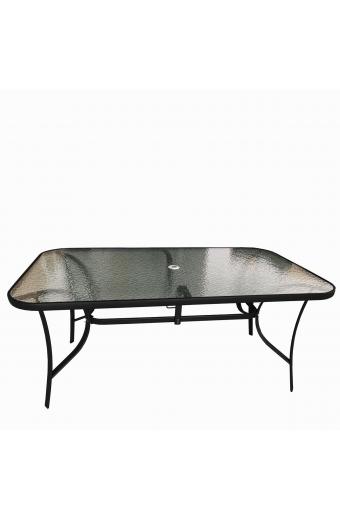 Τραπέζι Μεταλλικό ArteLibre Selena Μαύρο 160x90x72cm