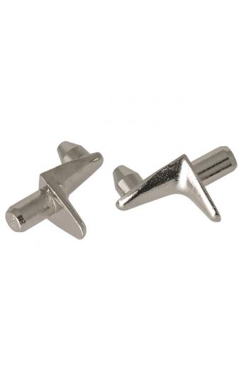 Στήριγμα Ραφιού Με 2X Πύρο Χρωμέ Φ5mm