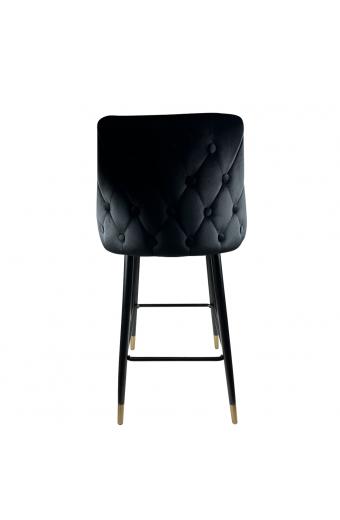 Σκαμπό Bar ArteLibre MANHATTAN Μαύρο Βελούδο/Μέταλλο 51x57x110cm