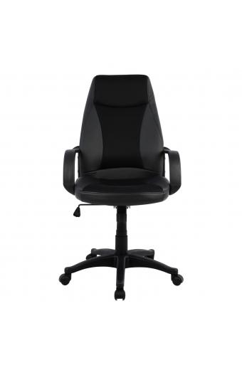 ΚΑΡΕΚΛΑ ΓΡΑΦΕΙΟΥ GAMING SIVIR HM1001.01 ΜΕ  ΜΑΥΡΟ PU 59x 60x115 εκ.