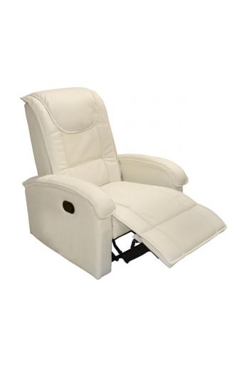 ΠΟΛΥΘΡΟΝΑ RELAX ΜΕ ΜΗΧΑΝΙΣΜΟ MASSAGE ROCCA HM0026.02 PU ΕΚΡΟΥ 80x96x97 εκ.