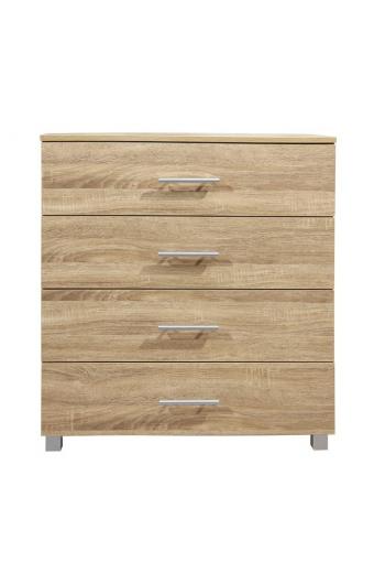 ΣΥΡΤΑΡΙΕΡΑ ΜΕΛΑΜΙΝΗΣ BRIANA HM2204.02 ME 4 ΣΥΡΤΑΡΙΑ SONAMA 75x40x83Y εκ.