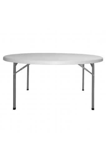 ΤΡΑΠΕΖΙ CATERING-ΣΥΝΕΔΡΙΟΥ HM5061 Φ182Χ74εκ ΠΤΥΣΣΟΜΕΝΟ ΣΤΡΟΓΓΥΛΟ