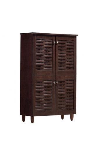 ΠΑΠΟΥΤΣΟΘΗΚΗ-ΝΤΟΥΛΑΠΙ KABIRA 4 ΠΟΡΤΕΣ HM2210.01 WENGE 77Χ34Χ123εκ.