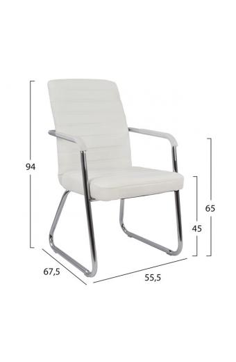 ΠΟΛΥΘΡΟΝΑ DALEY HM1021.02 ΛΕΥΚΗ 55,5x67,5x94 εκ.