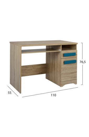 ΓΡΑΦΕΙΟ PLAYROOM SONAMA-ΣΙΕΛ HM11154.01 110X55X76.5εκ