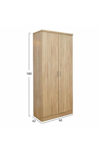 ΝΤΟΥΛΑΠΑ 2ΦΥΛΛΗ BAILEY ΜΕ ΤΡΙΑ ΡΑΦΙΑ HM337.02 SONAMA 60Χ42Χ180Υεκ.