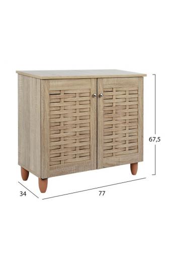 ΠΑΠΟΥΤΣΟΘΗΚΗ-ΝΤΟΥΛΑΠΙ ΞΥΛΙΝΗ CASSIOPE HM2208.02 SONAMA 77Χ34Χ63Υεκ.