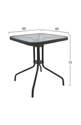 ΣΕΤ ΤΡΑΠΕΖΑΡΙΑΣ 3ΤΜΧ ΜΕ 2 ΚΑΡΕΚΛΕΣ & 1 ΤΡΑΠΕΖΙ 60x60 HM5183.01