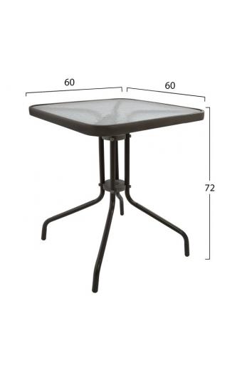ΣΕΤ ΤΡΑΠΕΖΑΡΙΑ 3ΤΜΧ ΚΑΡΕΚΛΕΣ ΚΑΙ ΤΡΑΠΕΖΙ 60x60 HM5183.02