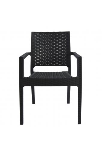 ΠΟΛΥΘΡΟΝΑ ΠΟΛΥΠΡΟΠΥΛΕΝΙΟΥ ΒΑΡΕΩΣ ΤΥΠΟΥ KAGANU DARK GREY HM5134.01 57x55,5x89 εκ.