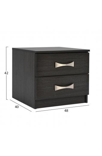 ΚΟΜΟΔΙΝΟ ΜΕ 2 ΣΥΡΤΑΡΙΑ ΚΑΙ ΧΕΡΟΥΛΙ ASHLYN HM2235.01 ZEBRANO 48x40x42Yεκ.