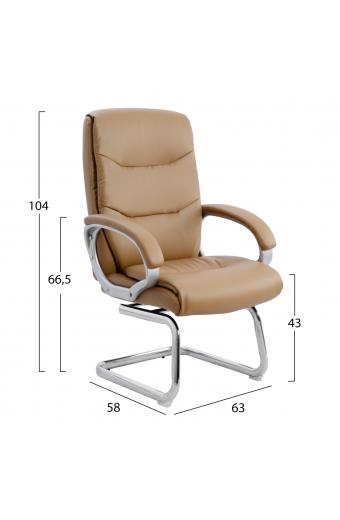 ΠΟΛΥΘΡΟΝΑ ZAMORA HM1088.09 ΣΕ CAMEL ΧΡΩΜΑ 63x58x104 cm