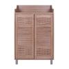 ΠΑΠΟΥΤΣΟΘΗΚΗ-ΝΤΟΥΛΑΠΙ KAILENA ΞΥΛΙΝΗ HM2230.02 SONAMA 77X40,5X122εκ.