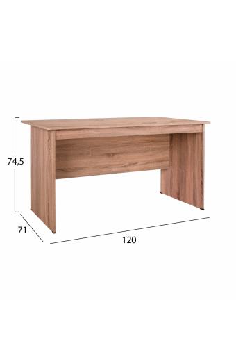ΓΡΑΦΕΙΟ ΜΕΛΑΜΙΝΗΣ HAYDEN 120x71x74,5 HM2285.02 ΣΕ ΧΡΩΜΑ SONAMA