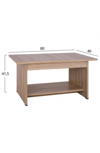 ΤΡΑΠΕΖΑΚΙ ΣΑΛΟΝΙΟΥ HAYDEN HM2286.02 ΣΕ ΧΡΩΜΑ SONAMA 80x46x41,5