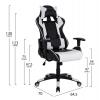 ΠΟΛΥΘΡΟΝΑ GAMING DARIUS HM1072.04 ΜΑΥΡΗ-ΛΕΥΚΗ 66,5x70x(122-129) cm
