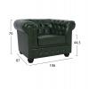 ΠΟΛΥΘΡΟΝΑ T.CHESTERFIELD HM3011.08 ΤΕΧΝΟΔΕΡΜΑ ΚΥΠΑΡΙΣΣΙ 106x87x70 εκ.