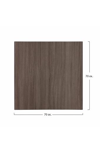 ΕΠΙΦΑΝΕΙΑ ΤΡΑΠΕΖΙΟΥ ΑΠΟ MDF 70Χ70 εκ. HM8438.01 ΣΤΑΧΤΙ ΜΑΥΡΟ