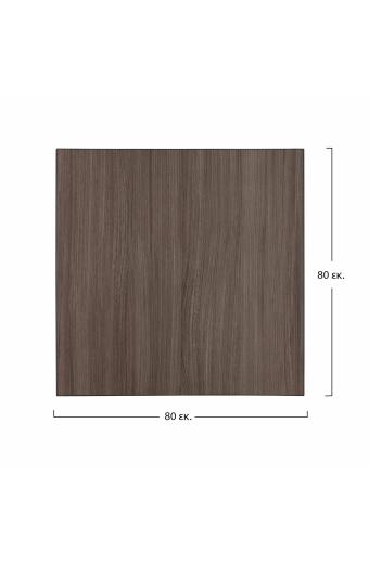 ΕΠΙΦΑΝΕΙΑ ΤΡΑΠΕΖΙΟΥ ΑΠΟ MDF 80Χ80 εκ. HM8439.01 ΣΤΑΧΤΙ ΜΑΥΡΟ