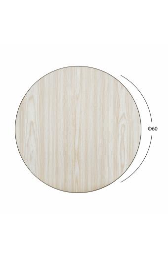 ΕΠΙΦΑΝΕΙΑ ΤΡΑΠΕΖΙΟΥ ΑΠΟ MDF Φ60 HM8436.03 ΔΡΥΣ ΜΑΥΡΟ