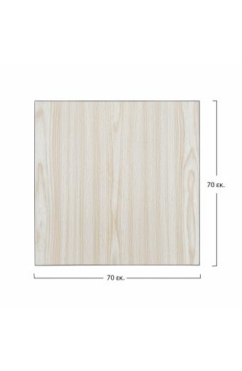 ΕΠΙΦΑΝΕΙΑ ΤΡΑΠΕΖΙΟΥ ΑΠΟ MDF 70Χ70 εκ. HM8438.03 ΔΡΥΣ ΜΑΥΡΟ