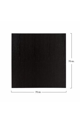 ΕΠΙΦΑΝΕΙΑ ΤΡΑΠΕΖΙΟΥ ΑΠΟ MDF 70Χ70 εκ. ΜΑΥΡΗ HM8438.02