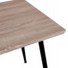 ΤΡΑΠΕΖΙ ΤΡΑΠΕΖΑΡΙΑΣ PALOMA HM8334.01, 120X70Χ76,5 SONΟMA, ΜΑΥΡΑ ΠΟΔΙΑ