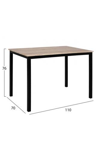 ΣΕΤ ΤΡΑΠΕΖΑΡΙΑΣ 5ΤΜΧ HM10340 ΤΡΑΠΕΖΙ & 4 ΚΑΡΕΚΛΕΣ TWIST 110x70x76 cm