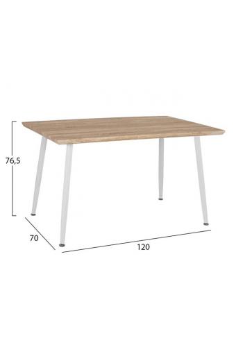ΣΕΤ ΤΡΑΠΕΖΑΡΙΑΣ 5ΤΜΧ HM10350.02 ΤΡΑΠΕΖΙ 120x70x76,5 cm & ΚΑΡΕΚΛΕΣ VEGAS