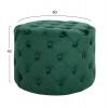 ΣΚΑΜΠΟ KASSIE ΚΥΠΑΡΙΣΣΙ ΒΕΛΟΥΔΟ ΤΥΠΟΥ CHESTERFIELD HM8406.03 Φ60x43Υ εκ.