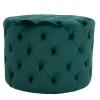 ΣΚΑΜΠΟ KASSIE ΚΥΠΑΡΙΣΣΙ ΒΕΛΟΥΔΟ ΤΥΠΟΥ CHESTERFIELD HM8406.03 Φ60x43Υ εκ.