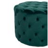 ΣΚΑΜΠΟ KASSIE ΚΥΠΑΡΙΣΣΙ ΒΕΛΟΥΔΟ ΤΥΠΟΥ CHESTERFIELD HM8406.03 Φ60x43Υ εκ.