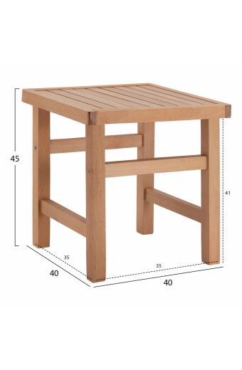ΣΚΑΜΠΩ-ΤΡΑΠΕΖΑΚΙ ΦΥΣΙΚΟ ΕΜΠΟΤΙΣΜΟΥ KOLI 40Χ40X45Υ εκ. HM289.03