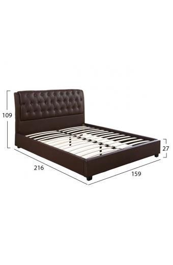 ΚΡΕΒΑΤΙ ODALYS ΜΕ PU ΚΑΦΕ HM549.02 150x200 εκ.