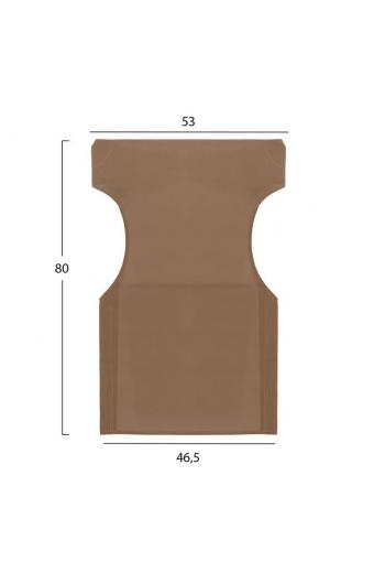 ΜΑΞΙΛΑΡΙ TEXTILENE 600gr/m2 2X1 MOKA ΓΙΑ ΠΟΛΥΘΡΟΝΑ ΣΚΗΝΟΘΕΤΗ HM5272.04 46.5Χ53Χ80Υεκ.