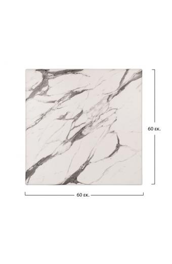 ΕΠΙΦΑΝΕΙΑ ΤΡΑΠΕΖΙΟΥ WERZALIT 60Χ60Χ3.5εκ. MARBLE WHITE-GREY 5657 HM5229.11