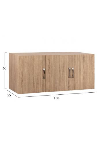 ΠΑΤΑΡΙ 3ΦΥΛΛΗΣ ΝΤΟΥΛΑΠΑΣ CARLY HM385.02 ΣΕ ΧΡΩΜΑ SONAMA 150X55Χ60Υεκ.