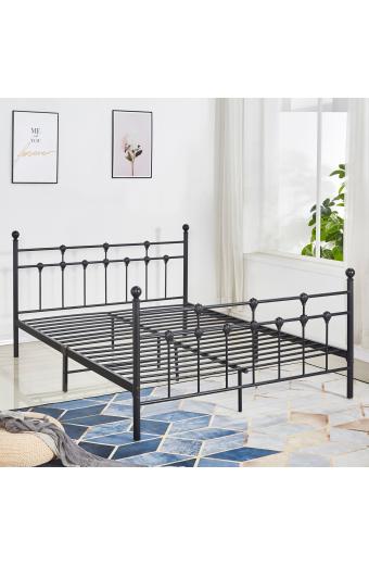 ΚΡΕΒΑΤΙ ΜΕΤΑΛΛΙΚΟ JACINDA 150x200 εκ. ΜΑΥΡΟ ΧΡΩΜΑ HM575.01