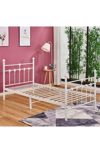 ΚΡΕΒΑΤΙ ΜΕΤΑΛΛΙΚΟ JACINDA 90x190 εκ. ΛΕΥΚΟ ΧΡΩΜΑ HM574.02