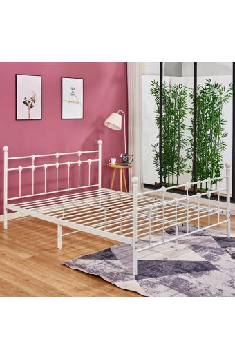 ΚΡΕΒΑΤΙ ΜΕΤΑΛΛΙΚΟ JACINDA 150x200 εκ. ΛΕΥΚΟ ΧΡΩΜΑ HM575.02