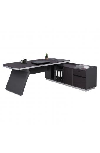 ΓΡΑΦΕΙΟ ΕΠΑΓΓΕΛΜΑΤΙΚΟ ΔΕΞΙΑ ΓΩΝΙΑ ROSEWOOD HM2084R 220X180X76Υ εκ.