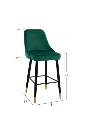 ΣΚΑΜΠΟ ΜΠΑΡ SERENITY HM8519.03 ΒΕΛΟΥΔΟ ΚΥΠΑΡΙΣΣΙ ΜΕ ΜΕΤΑΛΛΙΚΟ ΣΚΕΛΕΤΟ 51Χ57Χ110Υ εκ.