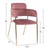ΠΟΛΥΘΡΟΝΑΚΙ KELSO HM8521.02 ΒΕΛΟΥΔΟ ΣΑΠΙΟ ΜΗΛΟ & ΕΠΙΧΡΥΣΟ ΠΟΔΙ 52,5x52x80Υ εκ.