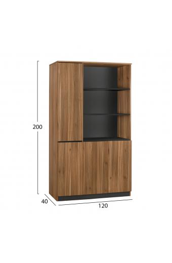 ΒΙΒΛΙΟΘΗΚΗ ΓΡΑΦΕΙΟΥ ΕΠΑΓΓΕΛΜΑΤΙΚΗ SUPREME 120Χ40Χ200 HM2353