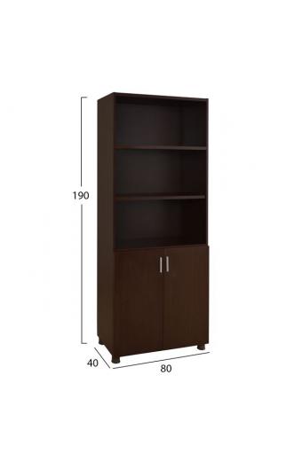 ΒΙΒΛΙΟΘΗΚΗ ΓΡΑΦΕΙΟΥ VANCE ΕΠΑΓΓΕΛΜΑΤΙΚΗ WENGE HM2055.12 80Χ40Χ190Υ εκ.
